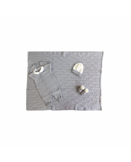 Set Cuore Roselline Cotone - Tutina §639