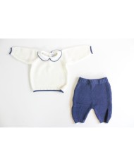Serie Traforato Lana - Completo 2 Pezzi (Maglia + Pantalone) §638