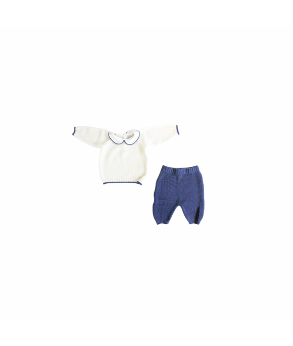 Serie Traforato Lana - Completo 2 Pezzi (Maglia + Pantalone) §638