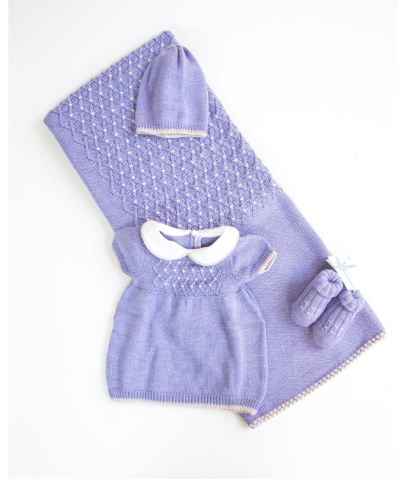 Set Punto Smock Lana - Vestina §642