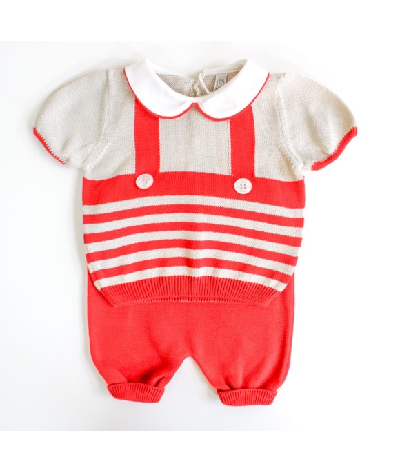 Cotton Stripes Series - 2 Pcs Short Set (Shirt + Pants) §654