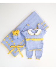 Set Nastro Fettuccia Con Fiocchettino Lana - Coprifasce §656