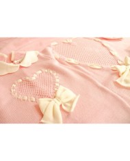 Set Fettuccia Cuore e Fiocco Lana - Tutina §661