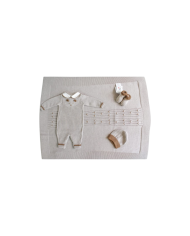 Set Orsetto Ricamato Lana - Tutina §667