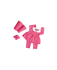 Serie Doppia Treccia Lana - Completino 2 Pezzi Femminuccia + Scarpette §668