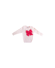 Maglione Con Fiocco Cotone §676