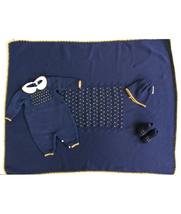 Set Punto Smock Lana - Tutina §684