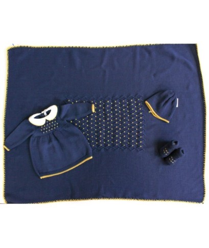 Set Punto Smock Lana - Vestina §685