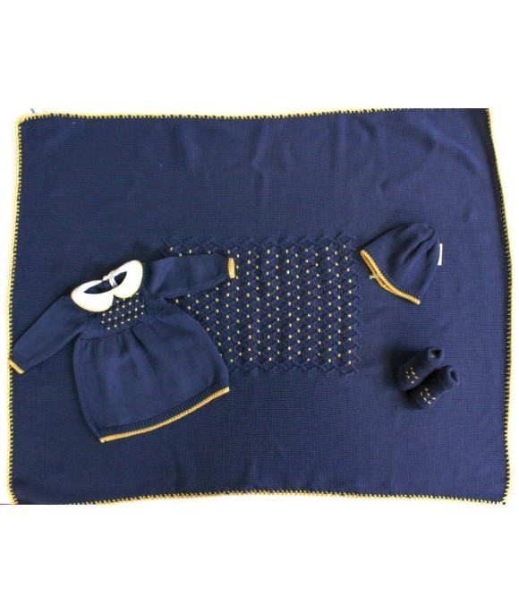 Wool Smock Stitch Set - Dress §685