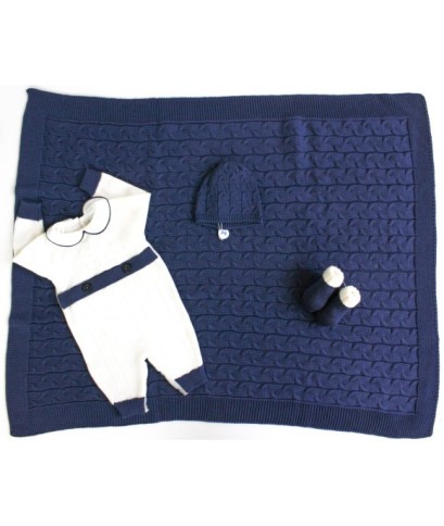Set Fettuccia Con Bottoni Lana - Tutina §686