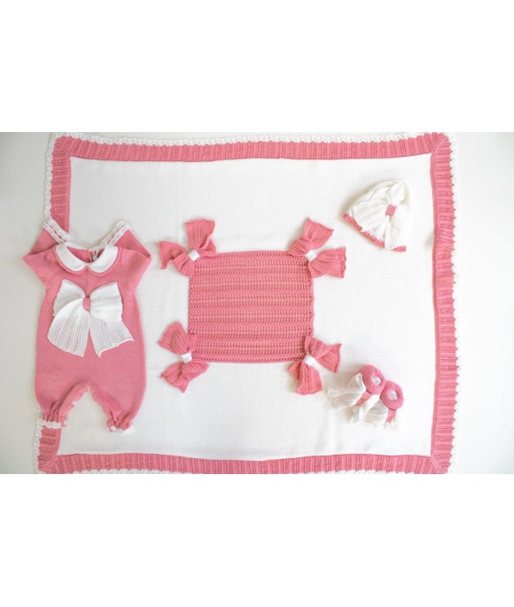 Antique Cotton Bow Set - Onesie §712