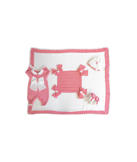 Antique Cotton Bow Set - Onesie §712