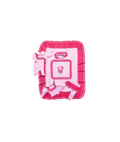 Set Rouches Bicolore Lana - Coprifasce Femminuccia § 714