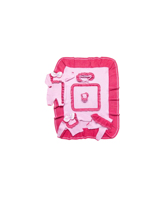 Set Rouches Bicolore Lana - Coprifasce Femminuccia § 714