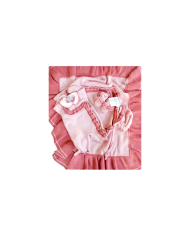 Two-Tone Wool Rouches Set - 2 Pcs Baby Girl's Headband Cover § 714