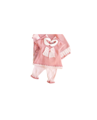 Baptism Series Lace & Cotton Bow - T-Shirt With Culottes §723