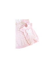 Baptism Series Lace & Cotton Bow - T-Shirt With Culottes §723