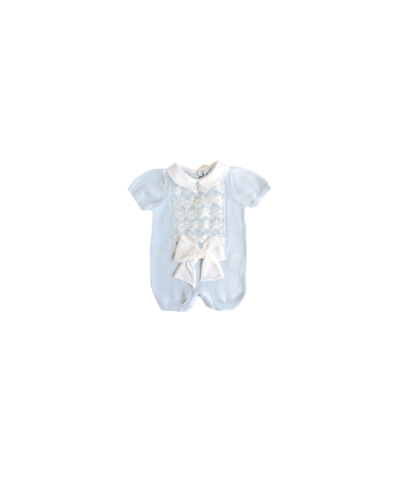 Serie Battesimo Pizzo & Fiocco Cotone - Pagliaccetto §725