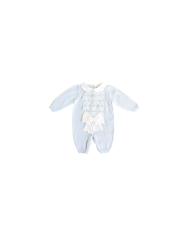 Baptism Series Lace & Cotton Bow - Romper §725