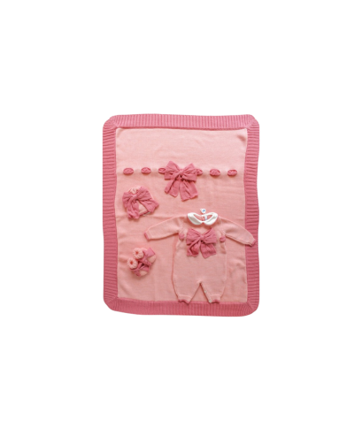 Set Fiocco Treccia Lana - Tutina §730