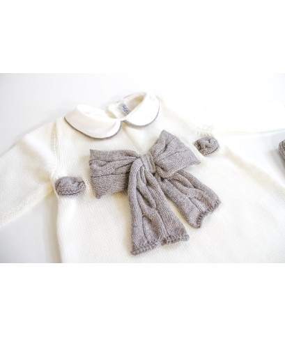 Wool Braid Bow Set - Swaddling Cover (Without Blanket) §731