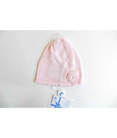 Tulle Cotton Series - Hat With Embroidered Rose §734
