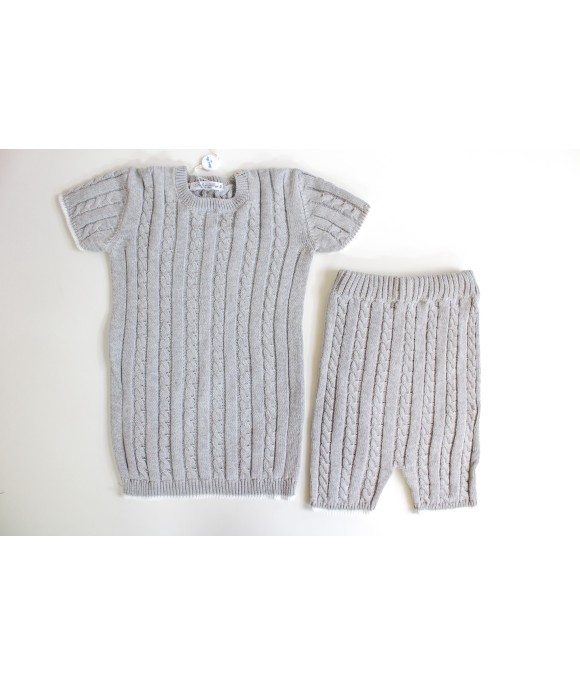 Serie Trecce Cotone - Completino 2 Pezzi Corto §753