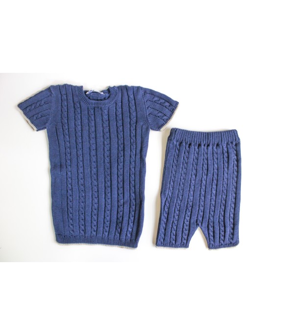 Serie Trecce Cotone - Completino 2 Pezzi Corto §755
