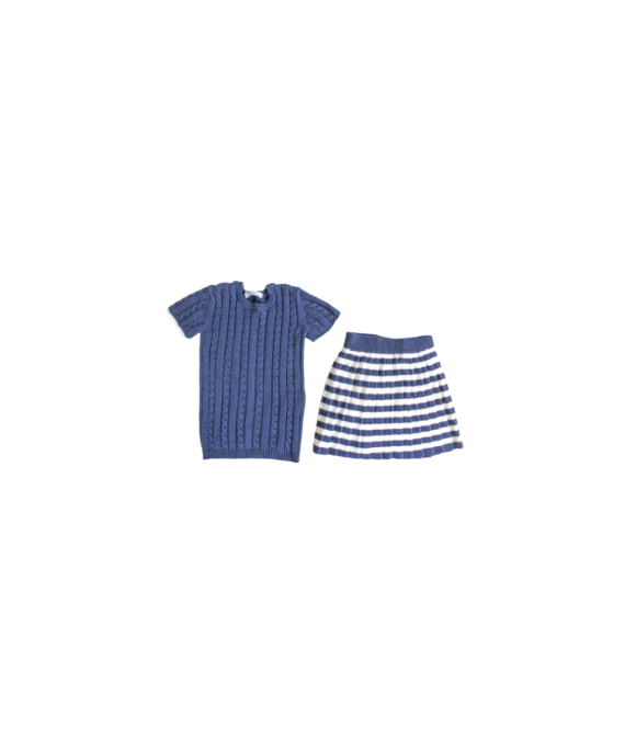 Serie Trecce Cotone - Completino 2 Pezzi Corto §754