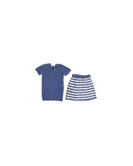 Serie Trecce Cotone - Completino 2 Pezzi Corto §753