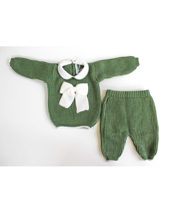 2 Pcs Set English Wool Sweater (Sweater + Trousers) §762