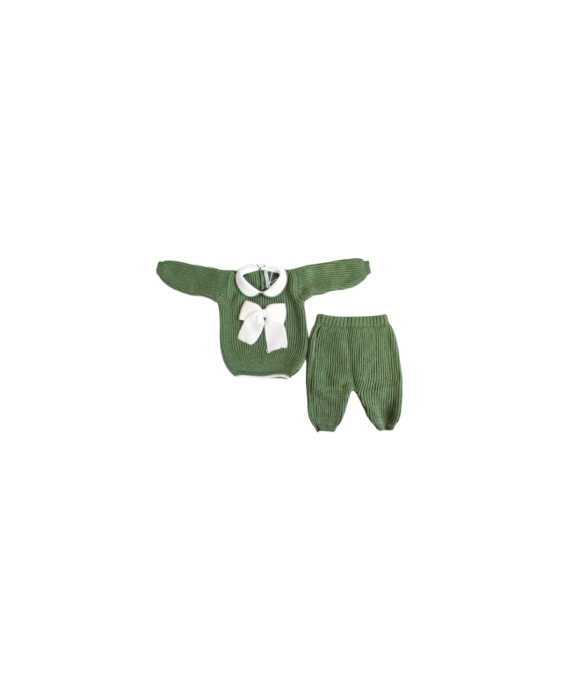 2 Pcs Set English Wool Sweater (Sweater + Trousers) §762