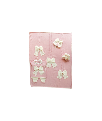 Set Treccione Con Fiocco Intrecciato Lana - Coprifasce Femminuccia §769