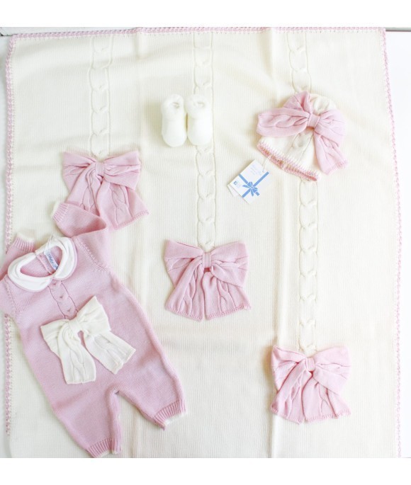 Set Braided Wool Bow - Onesie §770