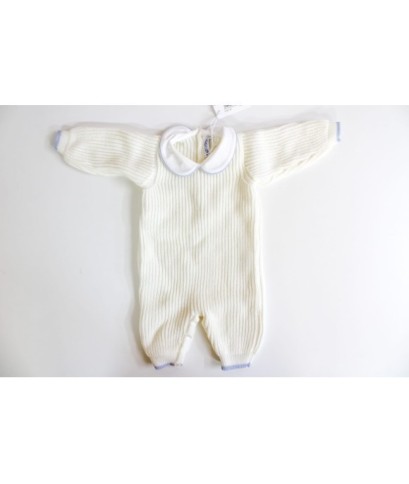 Wool Vertical Striped Onesie (Boy) §776
