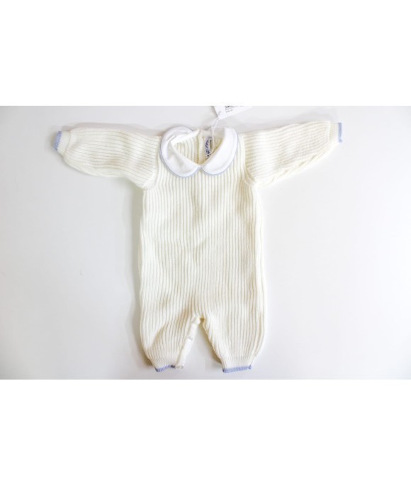 Wool Vertical Striped Onesie (Boy) §776