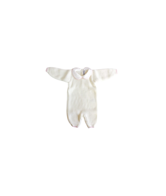 Wool Vertical Striped Onesie (Girl) §173