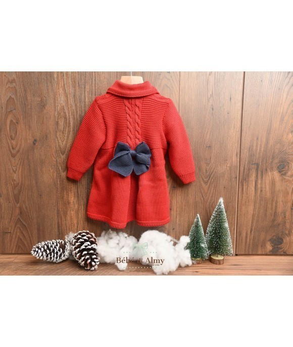 Wool Coat With Bow §777