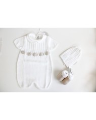 Cotton Ribbon Bow Set - Romper
