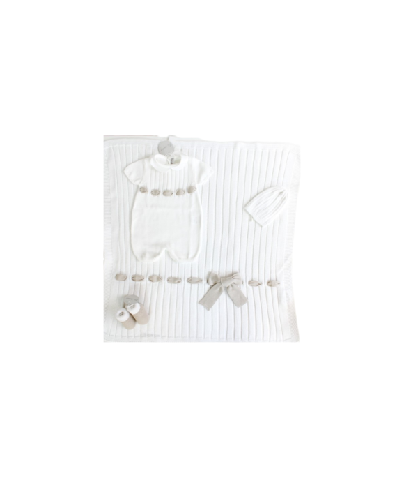Cotton Ribbon Bow Set - Romper