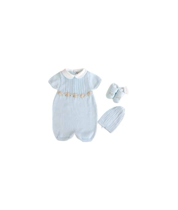 Cotton Ribbon Series - Romper With Shoes + Hat §451