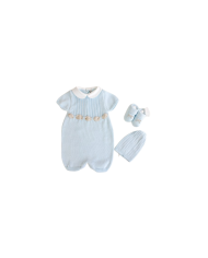 Cotton Ribbon Series - Romper With Shoes + Hat §451