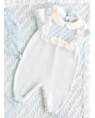 Serie Cerimonia Con Pizzo Cotone (Maschietto) - Tutina §779