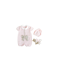 Serie Nastro Fettuccia Cotone - Coprifasce Con Scarpette + Cappellino §453
