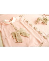 Cotton Ribbon Bow Series - Romper With Shoes + Hat §454