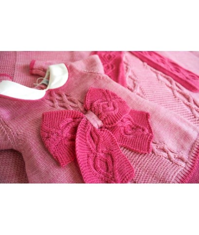 Wool Bow Set for Newborns - Onesie §785