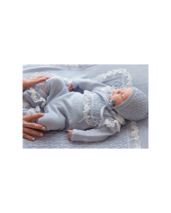 Set Cerimonia Con Pizzo Lana - Coprifasce §788