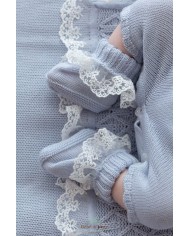 Set Cerimonia Con Pizzo Lana - Tutina §787
