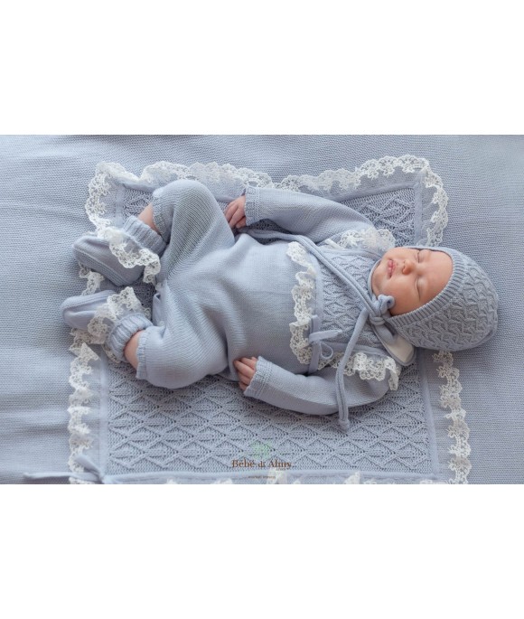 Ceremony Set with Wool Lace - Onesie §787