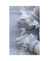 Set Cerimonia Con Pizzo Lana - Coprifasce §788